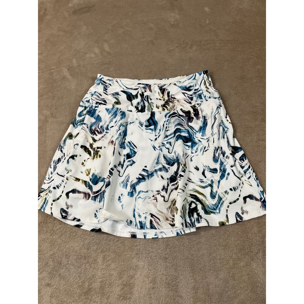 Calia Eagle Skort Women's 15" Small White Moss Print Multi Polyester NEW